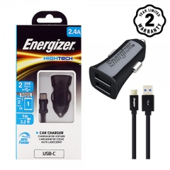 Sạc Ô tô Energizer 2.4A, 2 USB, màu đen