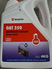 Nước làm mát Đỏ WURTH 4 lít (OAT350 Organic)