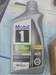 Nhớt TH 0W20 MOBIL 1 USA  Advanced Fuel Economy (946ml)