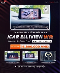 Camera 360 tích hợp TPMS ICAR ELLIVIEW M12