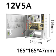 Tủ cấp nguồn cho camera 12V5A 4 cổng và 12V10A 9 cổng, cấp nguồn cho camera hoạt động thuận tiện hơn