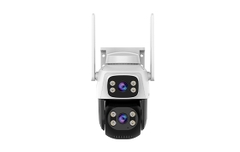 Camera Vstarcam 2 mắt với 2 góc nhìn khác nhau, xem cùng lúc 2 khung hình, kết nối wifi/LAN, thông báo về máy khi phát hiện chuyển động, theo dõi chuyển động