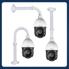 Tay treo camera dạng thẳng đứng, chữ L, chữ U, tay treo kiểu phổ thông cho các dòng camera PTZ Speed Dome