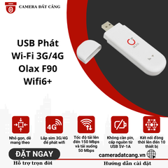 USB Phát Wi-Fi 3G/4G Olax F90, Tốc Độ 150Mbps, Wifi6+, Kết Nối 10 Thiết Bị Cùng Lúc, Dùng Cho Laptop PC...