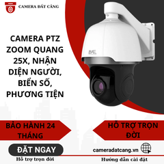 Camera PTZ chuyên dụng zoom 25X nhận diện, phân tích khuôn mặt, độ tuổi, biển số xe, phương tiện..