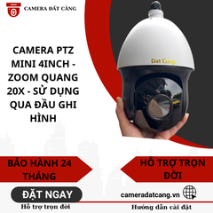 Camera PTZ mini 4inch - zoom quang 20x - sử dụng qua đầu ghi