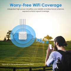 Bộ phát wifi 300-500m WAVLINK WiFi6 AX3000 AERIAL HD6 cao cấp băng tần kép, chống thấm nước IP67, tối đa 1Km