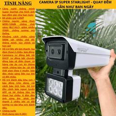 Camera quay đêm gần như ban ngày cố định, lắp đặt biển hồ, sông nước, sử dụng đầu ghi hình để hoạt động độ phân giải 4.0mp