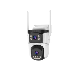 Camera Vstarcam 2 mắt với 2 góc nhìn khác nhau, xem cùng lúc 2 khung hình, kết nối wifi/LAN, thông báo về máy khi phát hiện chuyển động, theo dõi chuyển động