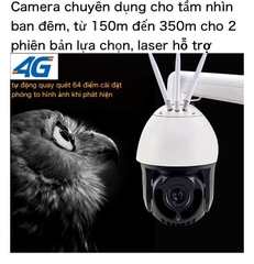 Camera chuyên đêm dành cho ao, trang trại, rừng núi, kho bãi, nơi không có ánh sáng, bản 4G/wifi có dây