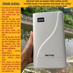 Bộ phát wifi 4G chuyên dụng cho những khu vực sóng yếu, loại ngoài trời chống nước