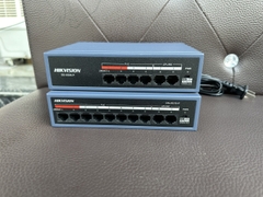 Switch POE Hikvision 4/8 cổng + 2 uplink sử dụng cho camera, đầu ghi hình