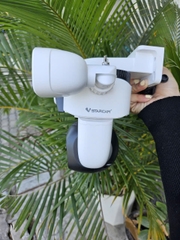 Camera 3 mắt Vstarcam với 3 góc nhìn khác nhau cùng lúc quan sát 3 khung hình trên 1 màn hình, kết nối wifi/LAN, zoom kỹ thuật số, giám sát từ xa