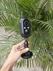 Camera 4G năng lượng mặt trời mini góc rộng 180 độ, nhỏ gọn, chống nước IP67, có tích hợp pin 5200mAH
