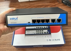 POE Switch Hrui 6 port (4 port POE + 2 port Uplink)