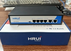 POE Switch Hrui 6 port (4 port POE + 2 port Uplink)