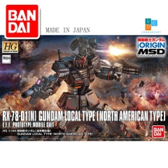 Mô Hình Lắp Ráp Gundam Bandai HG Rx 78 1 Local Type (North American Type) - GDC