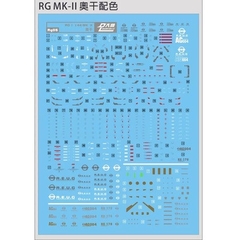 Hình dán nước mô hình HG RG MG Gundam Dalin