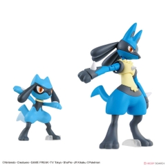 Mô hình lắp ráp Pokemon Plastic Model Collection 44 Select Series Riolu & Lucario Plastic model Bandai 4573102602718