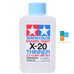 Dung môi pha sơn tẩy line Thinner Enamel Paint X20 250ml Tamiya