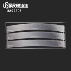 Bộ dụng cụ mô hình Gundam Ustar UA92604-UA92605 Thước đo khoảng cách lỗ màng hình cung phẳng và khắc biến đổi