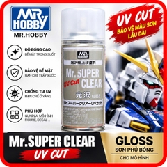 Bình Sơn Xịt Mô Hình Gundam topcoat UV Cut MRHOBBY Nhật Bản B522 Bóng 4973028335422