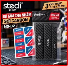 Bộ Thanh Chà Nhám Sợi Carbon STEDI MS-D2 – 3 Kích Thước