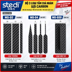 Bộ Thanh Chà Nhám Sợi Carbon STEDI MS-D2 – 3 Kích Thước