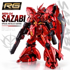 Mô Hình Lắp Ráp RG 1/144 5503 Sazabi Special Metallic Coating ( Tặng Kèm Decal) Shihai