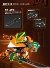 Mô Hình Lắp Ráp Fruit Robo FR-M01 Dừa Song Kiếm - Robo Trái Cây Yilichuangwan Chính Hãng