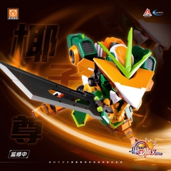 Mô Hình Lắp Ráp Fruit Robo FR-M01 Dừa Song Kiếm - Robo Trái Cây Yilichuangwan Chính Hãng