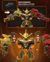 Mô Hình Lắp Ráp Fruit Robo FR-M01 Dừa Song Kiếm - Robo Trái Cây Yilichuangwan Chính Hãng
