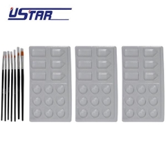 Bộ cọ tô màu kết hợp khay pha sơn cho mô hình UA-90251 Ustar