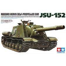MÔ HÌNH RÁP XE TĂNG QUÂN SỰ NGA 1/35 SCALE RUSSIAN HEAVY SELF-PROPELLED JSU-152 TAMIYA 35303 - MÔ HÌNH TRƯNG BÀY, SA BÀN