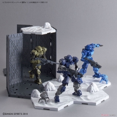 Mô hình lắp ráp giá đỡ trưng bày CUSTOMIZE SCENE BASE (SNOWFIELD Ver.) 03 Bandai 4573102595508
