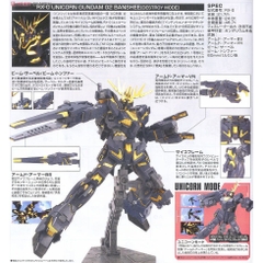Mô hình Gundam HG UC Unicorn Gundam 02 Banshee (Destroy Mode) Bandai 4573102579836
