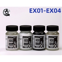 Sơn màu cơ bản có hiệu ứng bóng/mờ EX01-EX12 60ml gốc dầu Sunin 7 - Sơn Mô Hình
