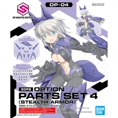 Phụ kiện Mô hình lắp ráp 30MS OPTION PARTS SET 4 ( STEALTH ARMOR ) OP-04 Bandai 4573102620736