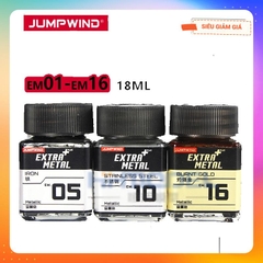 Sơn màu kim loại EM01-EM16 Extra Metal Jumpwind 18ml - Sơn Mô Hình