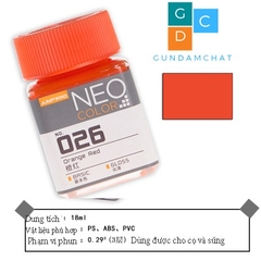 Sơn gốc Lacquer màu cơ bản Neo Color Jumpwind JW025-JW038 - Sơn Mô Hình