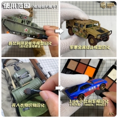 Alexen Weathering Set A B C D- Màu tạo hiệu ứng thời tiết mô hình