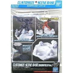 Mô hình lắp ráp giá đỡ trưng bày CUSTOMIZE SCENE BASE (SNOWFIELD Ver.) 03 Bandai 4573102595508