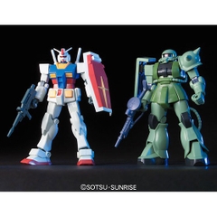 Mô hình HGUC GUNPLA STARTER SET GUNDAM RX-78-2 VS. ZAKU II Bandai