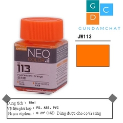 Sơn màu huỳnh quang Lacquer NEO COLOR JUMPWIND JW111-JW118 - Sơn Mô Hình