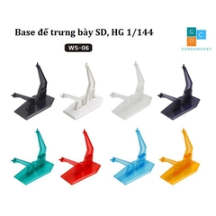 Đế trưng bày Gundam SD HG WS06 màu trong suốt, đen, trắng - GDC