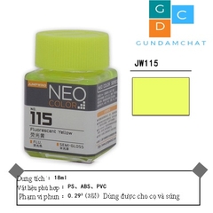 Sơn màu huỳnh quang Lacquer NEO COLOR JUMPWIND JW111-JW118 - Sơn Mô Hình