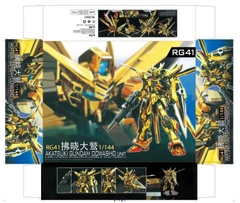 Mô Hình Lắp Ráp GaoGao RG41 1/144 Akatsuki Gundam Oowashi Unit ( mạ Vàng, tặng Base và Decal )