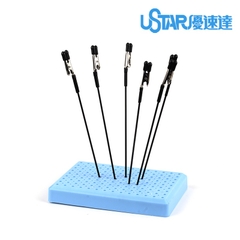 Bộ 6 cây kẹp cá sấu kim loại và đế cắm dành cho sơn mô hình UA-90151 Ustar 6972851080132