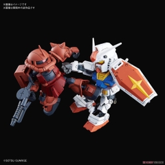 Mô hình lắp ráp SD CS RX-78-2 Gundam & MS-06S ZAKU II Bandai