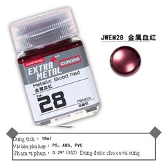Sơn mô hình Extra Metal EM21-EM32 Metallic lacquer Chroma Jumpwind Color 18ml - Sơn Mô Hình